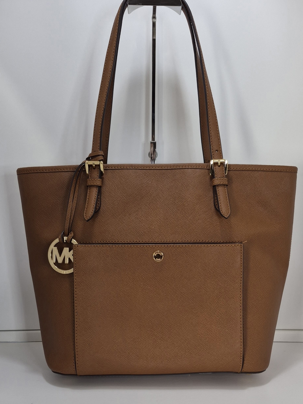 Michael Kors Brown Saffiano Leather Tote Bag